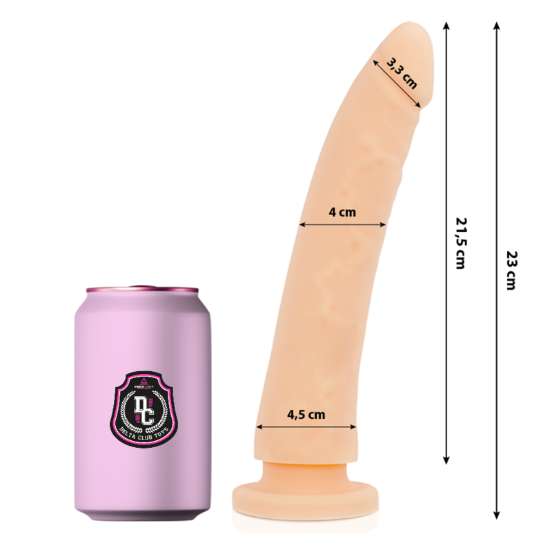 Mercadox DELTA CLUB - TOYS DILDO MÉDICO NATURAL SILICONE 23 CM -O- 4.5 CM