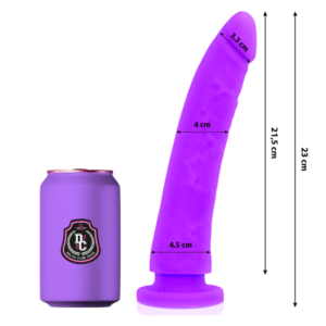 DELTA CLUB – TOYS LILAC DILDO MEDICAL SILICONE 23 CM -O- 4.5 CM
