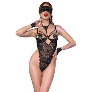 CHILIROSE – CR 4488 BODY RENDA PRETO S/M