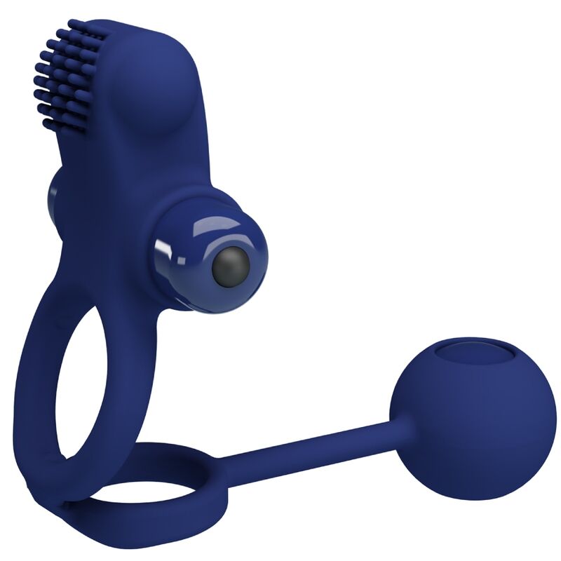 Mercadox PRETTY LOVE - REMINGTON ANEL VIBRADOR DUPLO COM PLUG AZUL
