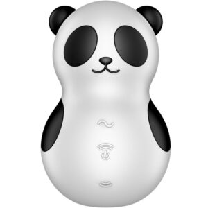 SATISFYER – POCKET PANDA ESTIMULADOR E VIBRADOR PRETO E BRANCO