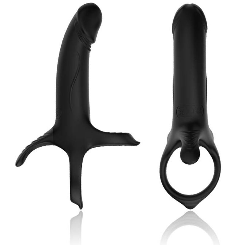 ARMONY - DILDO COM ANEL E VIBRADOR PRETO - Image 2