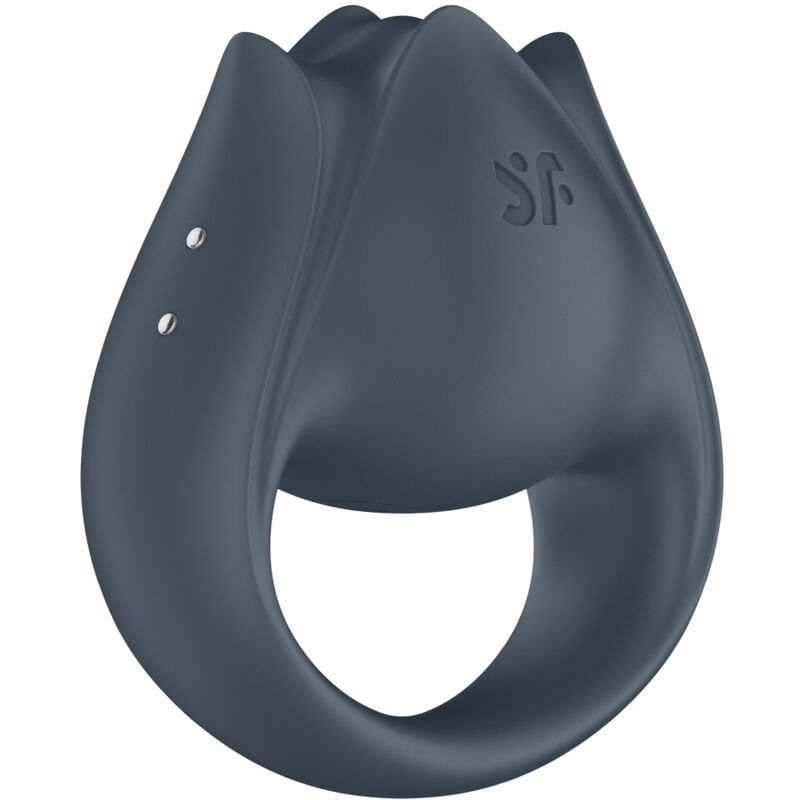 SATISFYER - PERFECT PAIR 2 MULTIVIBRANTES 2 EM 1 ANEL PARA PÊNIS E ESTIMULADOR DE DEDO CINZA - Image 3