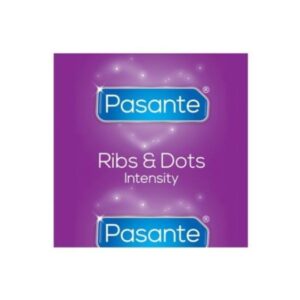 PASANTE – PRESERVATIVOS RIBS & DOTS INTENSITY 144 UNIDADES