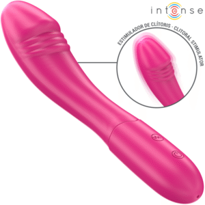 INTENSE – BELINDA VIBRADOR 19 CM FLEXÍVEL 10 VIBRAÇÕES ROSA