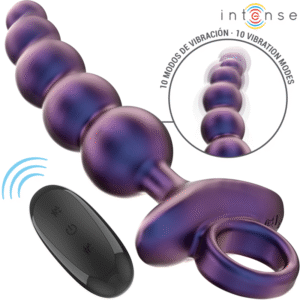 INTENSE – TITO VIBRADOR ANAL PLUG MODELO 3 CONTROLE REMOTO