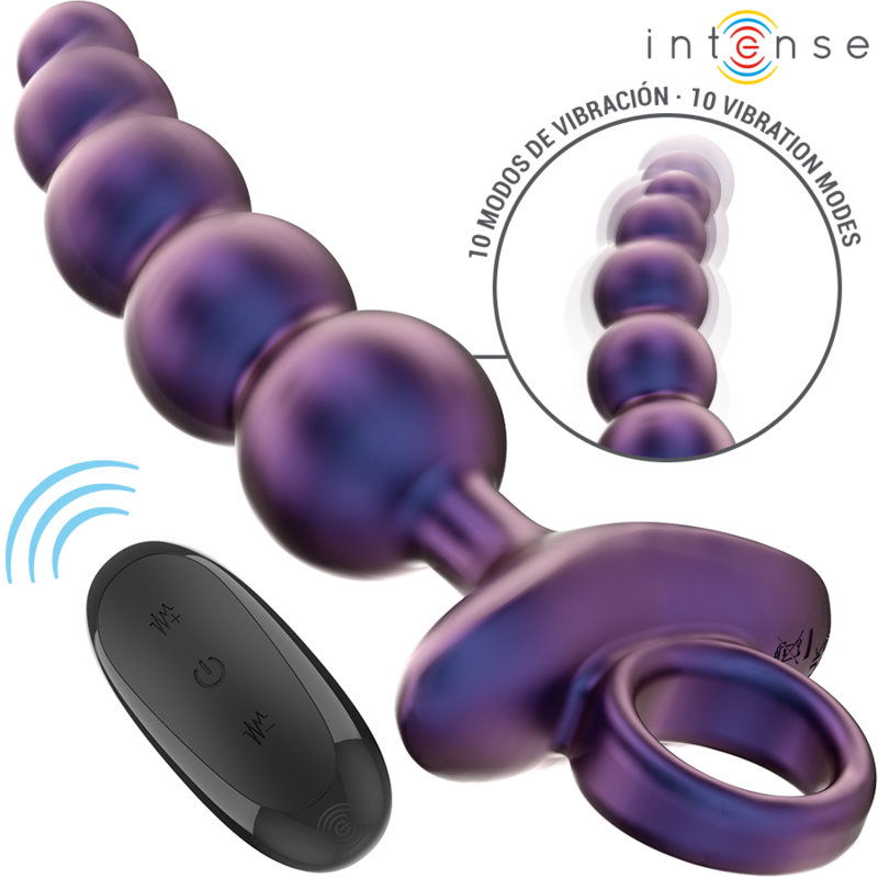 Mercadox INTENSE - TITO VIBRADOR ANAL PLUG MODELO 3 CONTROLE REMOTO