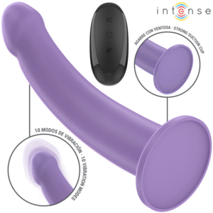 INTENSE – VIBRADOR EDDIE 17,5 CM 10 VIBRAÇÕES ROXO CONTROLE REMOTO