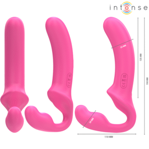 INTENSE – AMY VIBRADOR DUPLO 20 CM ROSA CONTROLE REMOTO