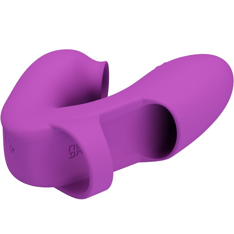 PRETTY LOVE - VIBRADOR DE DEDO ATHENA COM ESTIMULADOR DE CLITÓRIS ROXO - Image 3