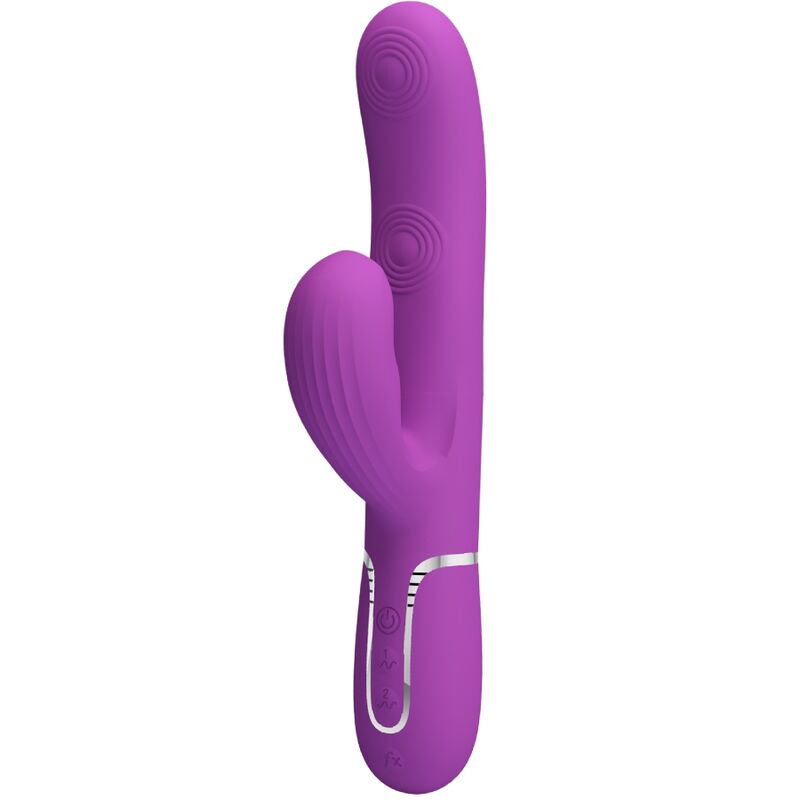 Mercadox PRETTY LOVE - PERLITA 3 EM 1 MULTIFUNCIONAL COELHO VIBRADOR ROXO