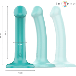 INTENSE – VIBRADOR KATIE COM VENTOSA 10 VIBRAÇÕES CONTROLE REMOTO AZUL