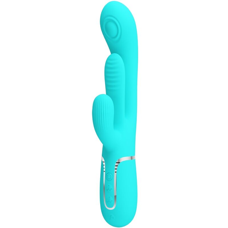 Mercadox PRETTY LOVE - SHANIA TRIPLE RABBIT MULTIFUNCIONAL VIBRADOR 3 EM 1 AZUL