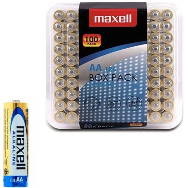 Mercadox MAXELL - PILHA AA LR6 ALCALINA PACK*100 PILHAS