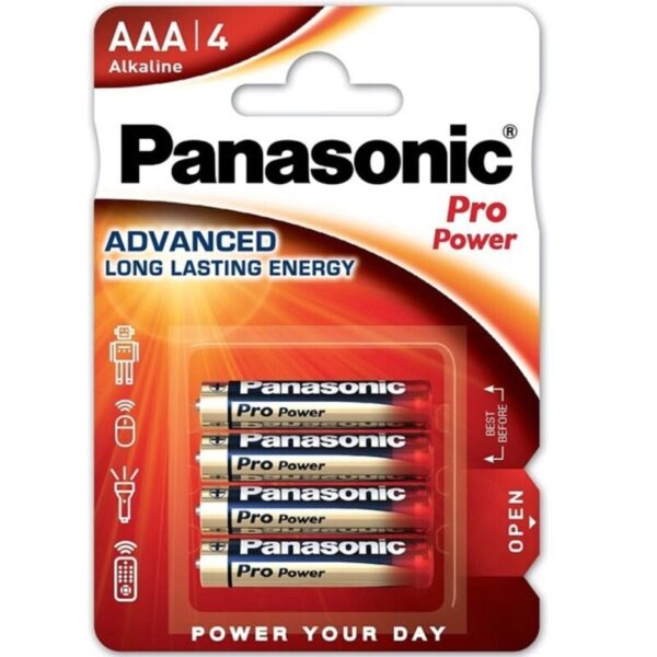 Mercadox PANASONIC - PILHA AAA ALCALINAS PRO POWER LR03 BLISTER*4