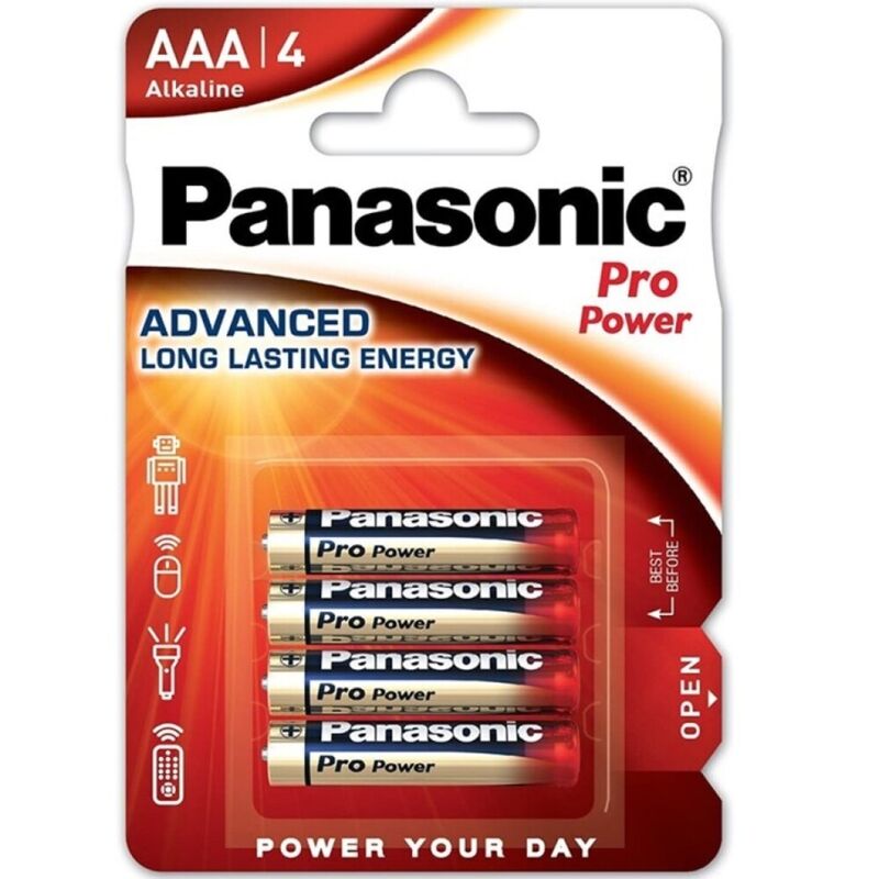 Mercadox PANASONIC - PILHA AAA ALCALINAS PRO POWER LR03 BLISTER*4