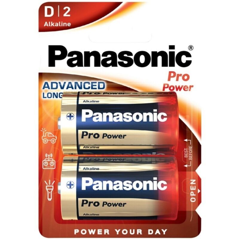 Mercadox PANASONIC - BATERIA ALCALINA D PRO POWER LR20 BLISTER*2