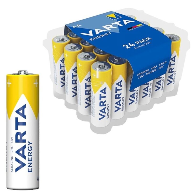 Mercadox VARTA - PILHA ALCALINA ENERGÉTICA AA LR6 PACK*24 PILHAS