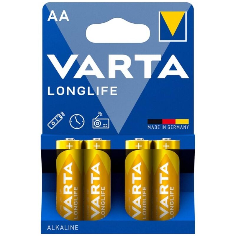 Mercadox VARTA - BATERIA ALCALINA DE LONGA DURAÇÃO AA LR6 BLISTER*4