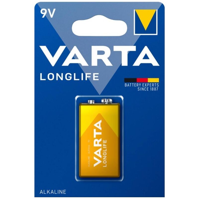 Mercadox VARTA - BATERIA ALCALINA DE LONGA DURAÇÃO 9V LR61 BLISTER*1