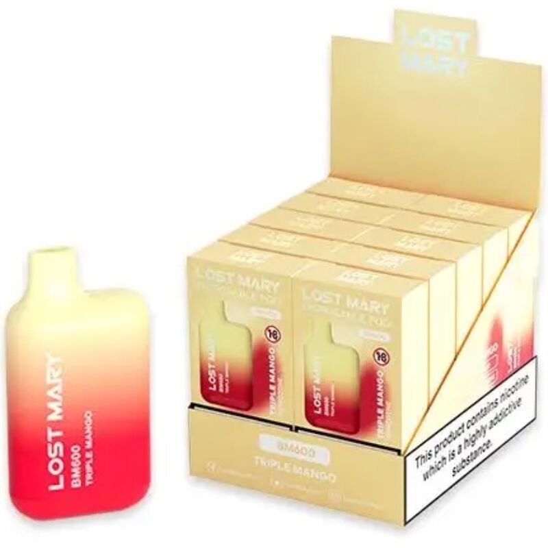LOST MARY - BM600 NICOTINE VAPER 2% DESCARTÁVEL TRIPLO MANGA - Image 2