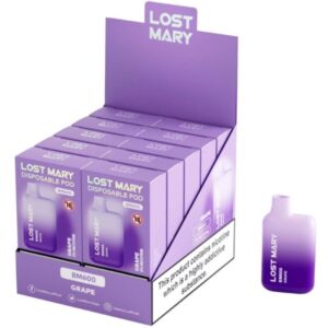 LOST MARY – BM600 NICOTINA VAPER 2% UVA DESCARTÁVEL