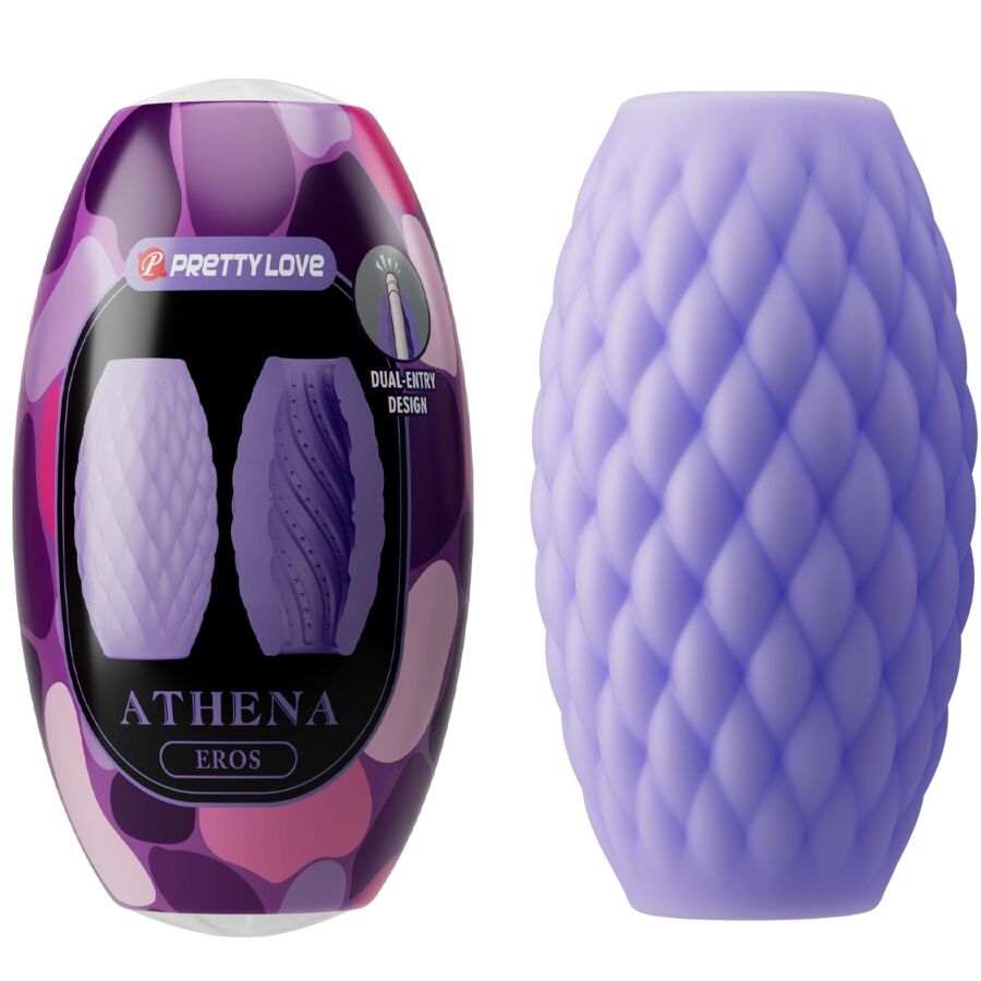 Mercadox PRETTY LOVE - MASTURBADOR MASCULINO SILICONE ATHENA EROS ROXO