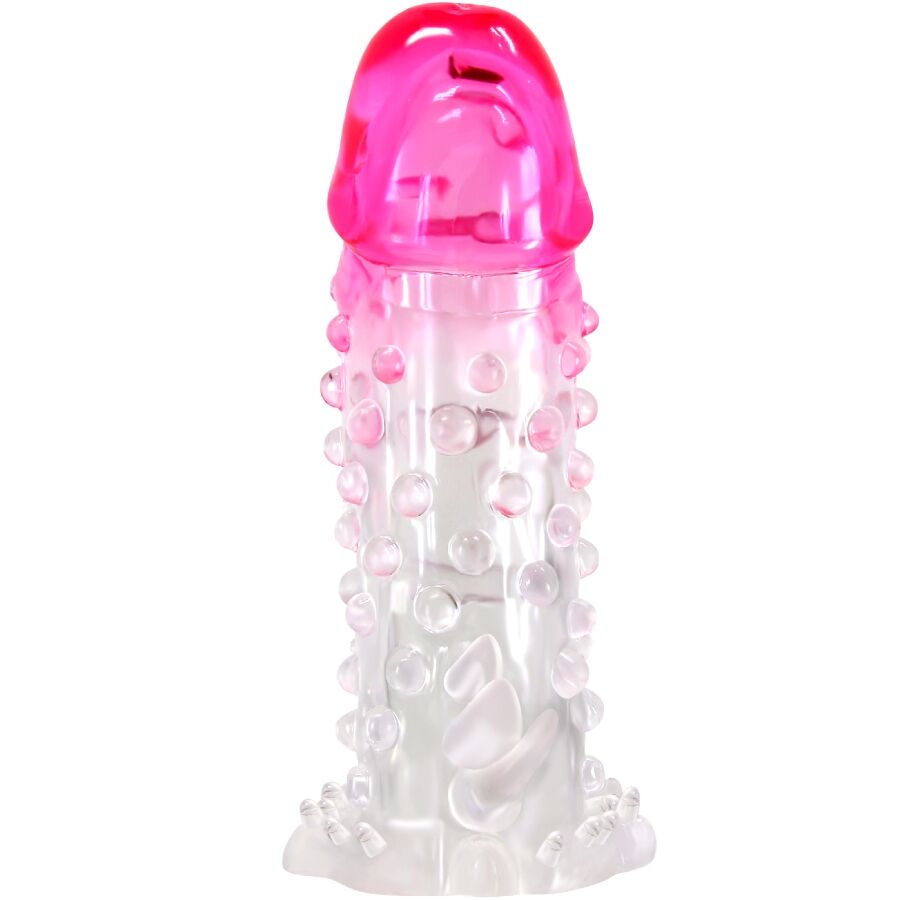 Mercadox PRETTY LOVE - BAINHA DE AMPLIAÇÃO REALISTA WILFORD COM PÊNIS EM RELEVO ROSA