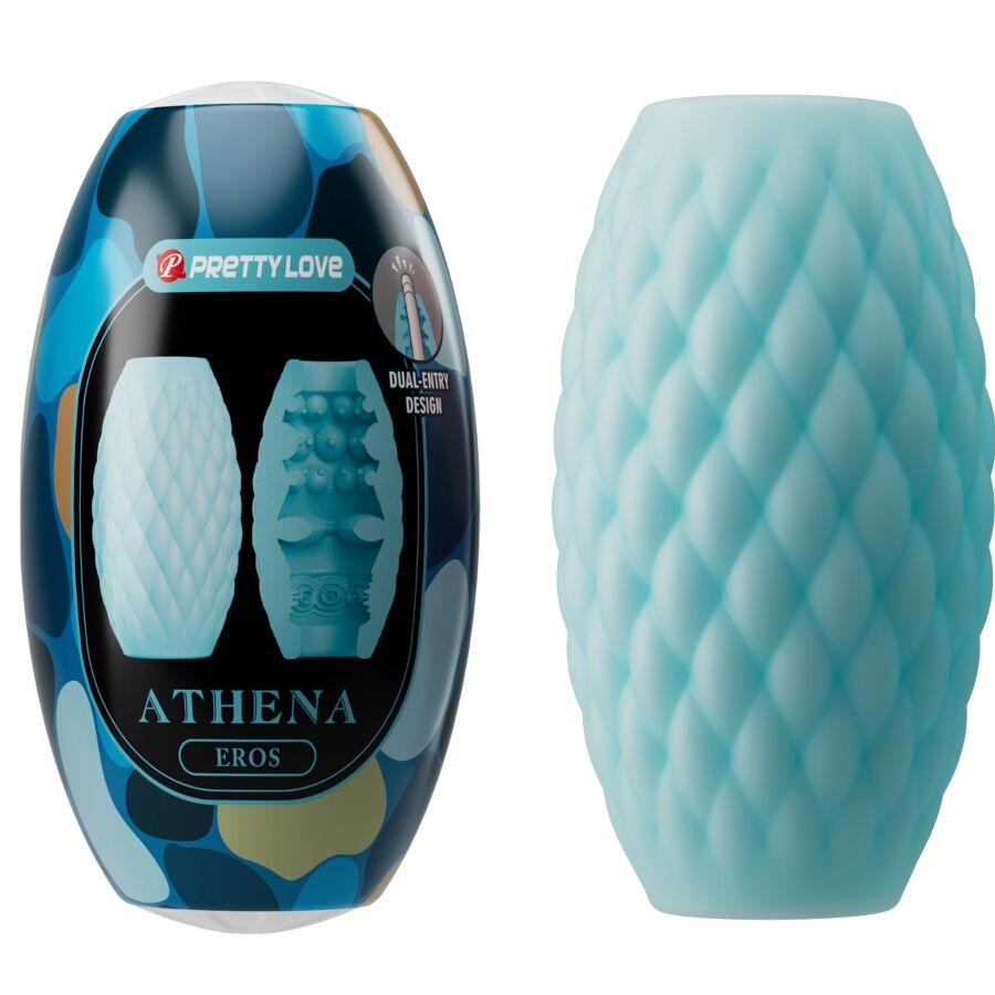 Mercadox PRETTY LOVE - MASTURBADOR MASCULINO SILICONE ATHENA EROS AZUL CÉU