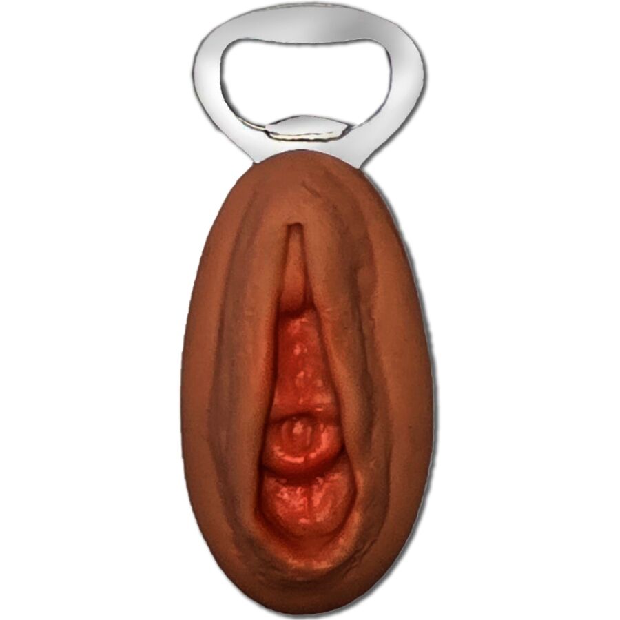 Mercadox DIABLO PICANTE - ABRIDOR EM FORMA DE VAGINA MULATO