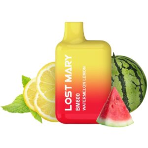 LOST MARY – (EXPOSITOR PROFESSIONAL PACK -10 UNIDADES) BM600 NICOTINE VAPER 2% DESCARTÁVEL MELANCIA LIMÃO