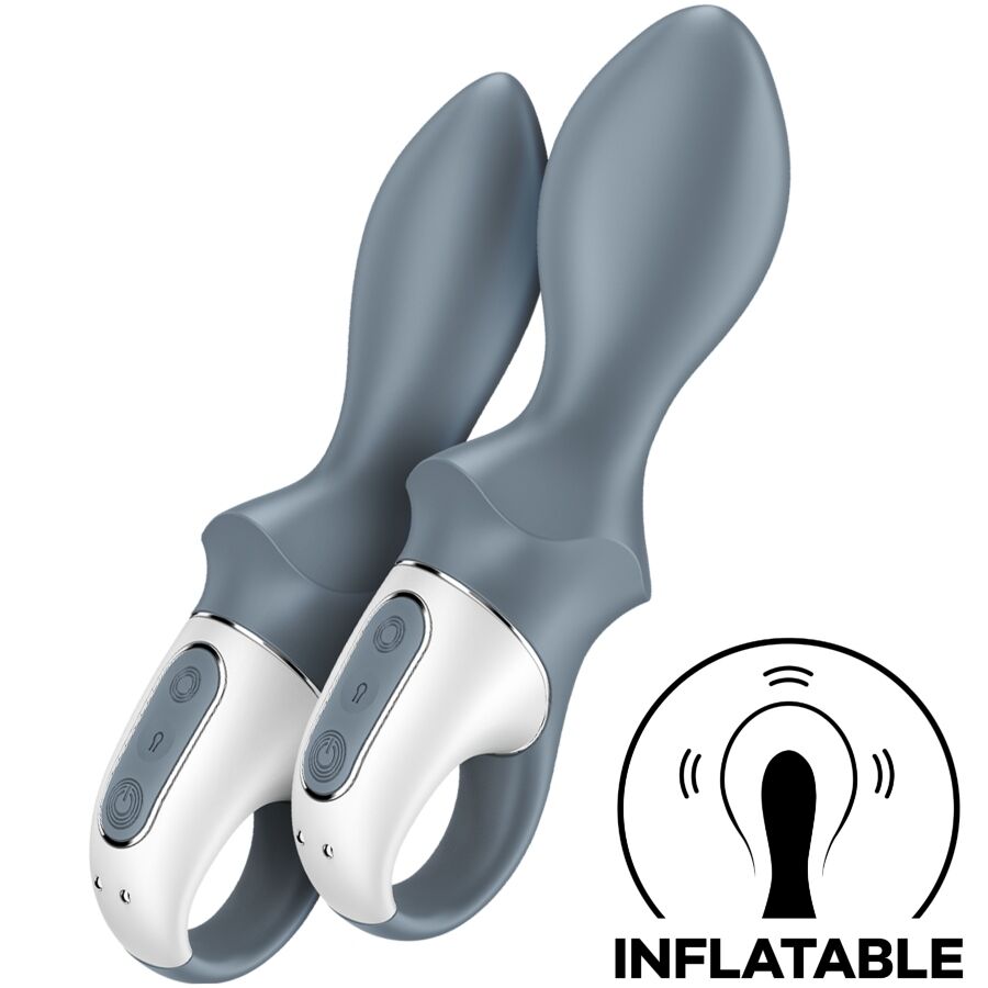 Mercadox SATISFYER - BOMBA DE AR BOOTY 1 VIBRADOR INFLÁVEL ANAL CINZA
