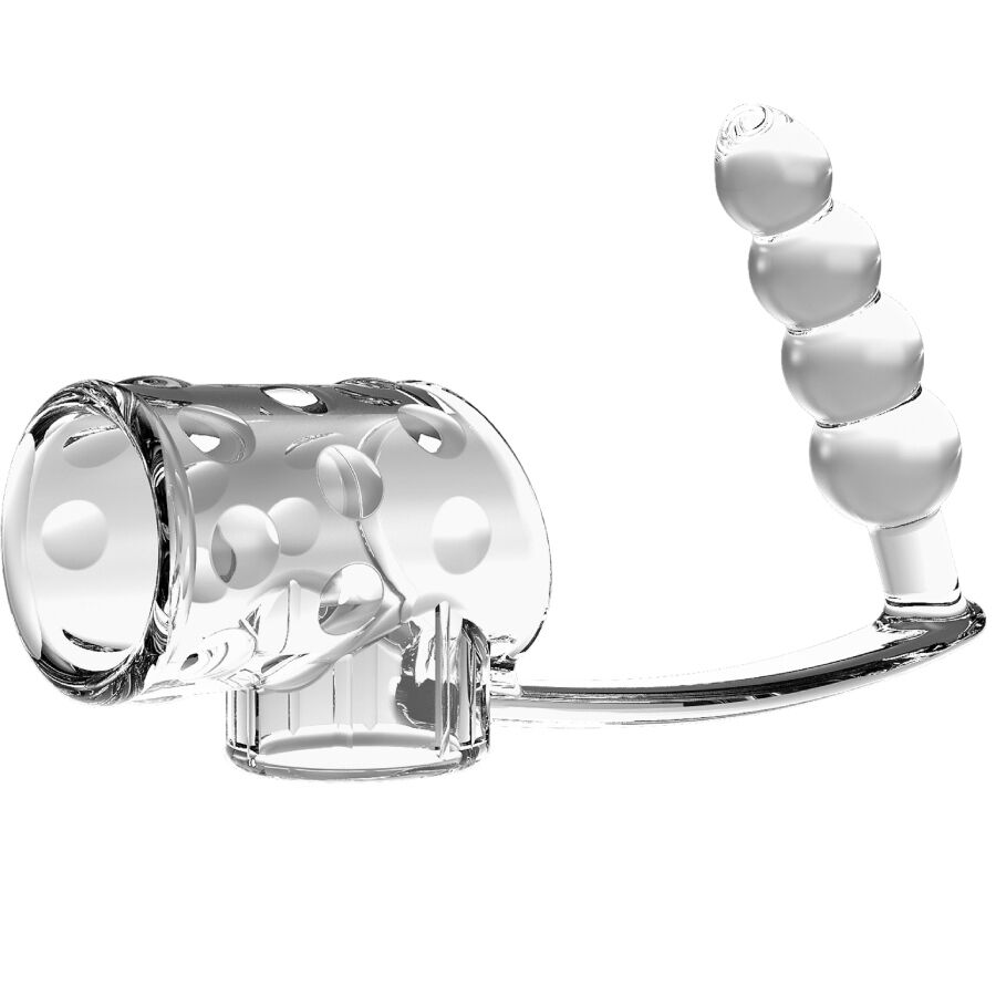 PRETTY LOVE - MANGA PARA PÊNIS COM PLUG ANAL TRANSPARENTE - Image 2