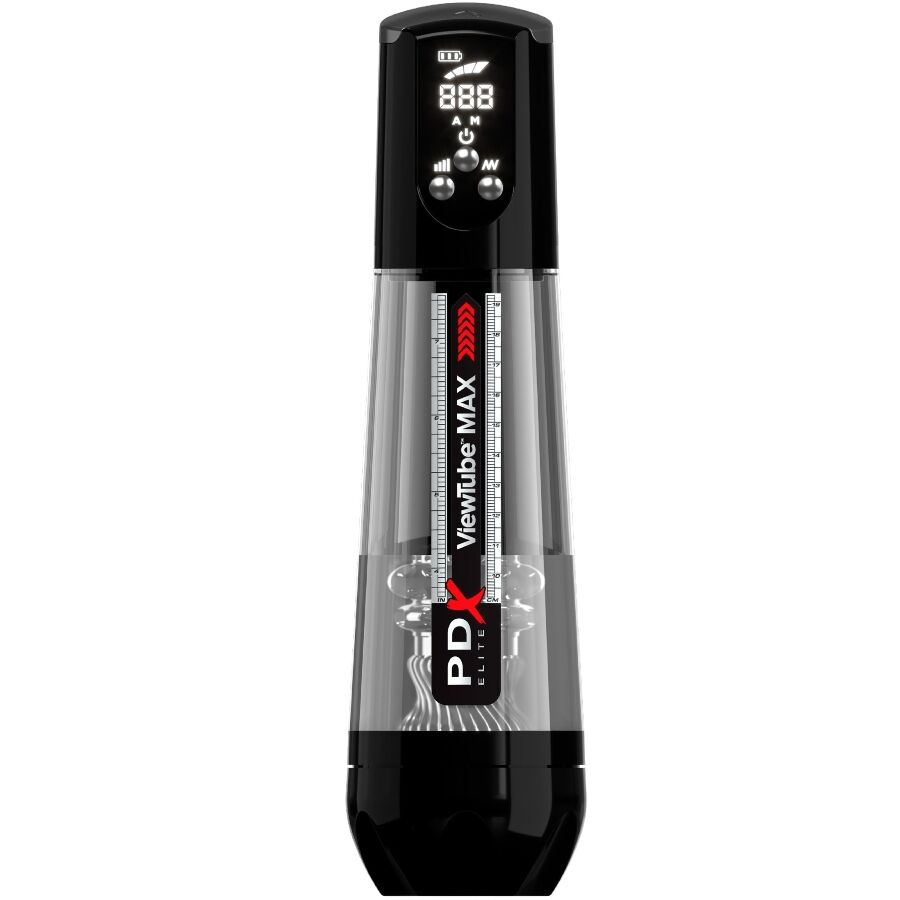 Mercadox PDX ELITE - VIEWTUBE MAX VIEW MASTURNADOR AUTOMÁTICO COM SUCÇÃO TRANSPARENTE