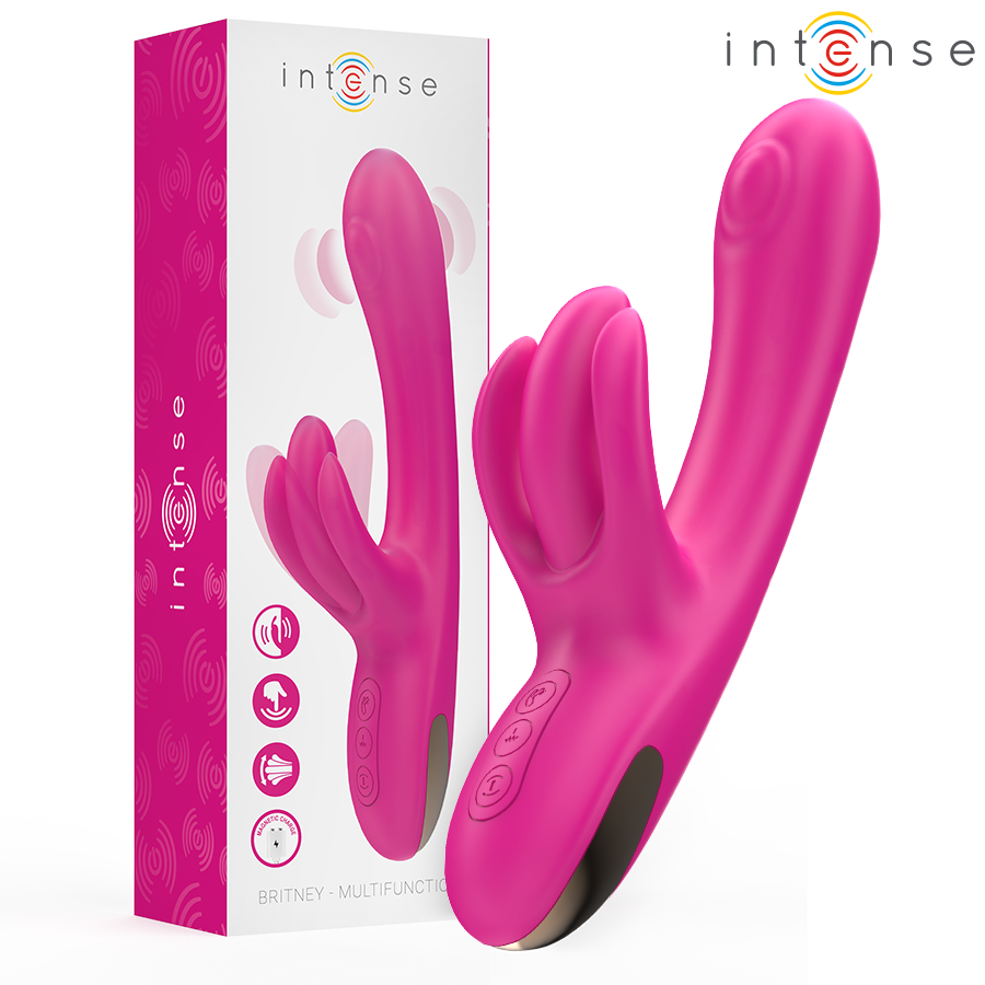 Mercadox INTENSE - BRITNEY MULTIFUNCIONAL RABBIT VIBRADOR 23 CM ROSA