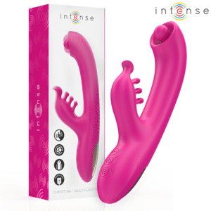 INTENSE – CHRISTINA MULTIFUNCIONAL RABBIT VIBRADOR 22,5 CM ROSA
