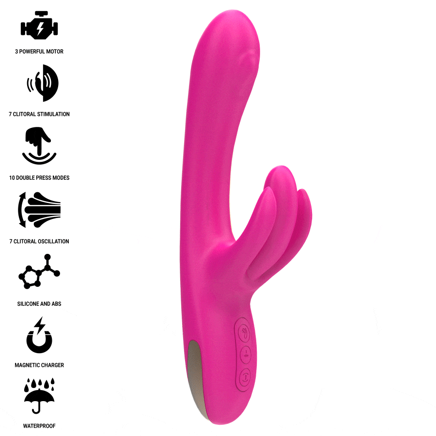 INTENSE - BRITNEY MULTIFUNCIONAL RABBIT VIBRADOR 23 CM ROSA - Image 2