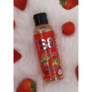STIMUL8 – S8 LUBRIFICANTE 4 EM 1 DE SOBREMESA DE MORANGO 125 ML