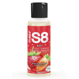 STIMUL8 – S8 LUBRIFICANTE 4 EM 1 DE SOBREMESA DE MORANGO 125 ML