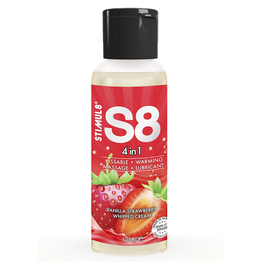 Mercadox STIMUL8 - S8 LUBRIFICANTE 4 EM 1 DE SOBREMESA DE MORANGO 125 ML
