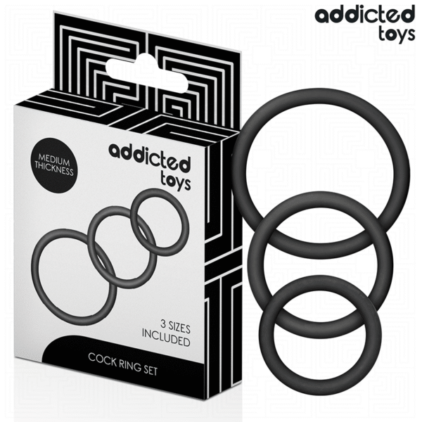 Mercadox ADDICTED TOYS - CONJUNTO DE ANÉIS DE SILICONE MODELO 2