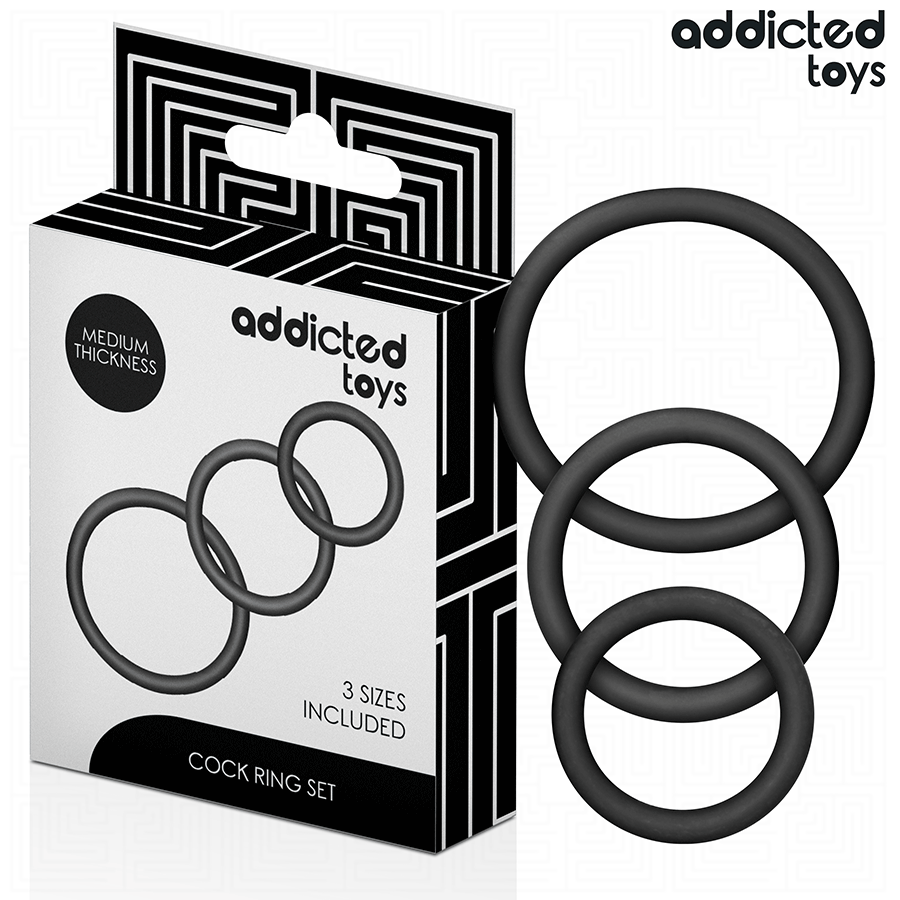 Mercadox ADDICTED TOYS - CONJUNTO DE ANÉIS DE SILICONE MODELO 2