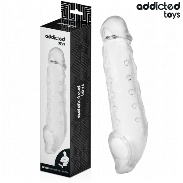 Mercadox ADDICTED TOYS - EXTENSÃO DE PÊNIS TRANSPARENTE TAMANHO S 23 CM