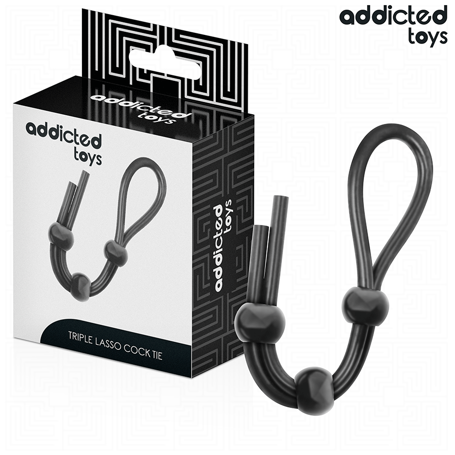 Mercadox ADDICTED TOYS - CORDA DE SILICONE PARA O PÊNIS DE TRIPLO LOOP