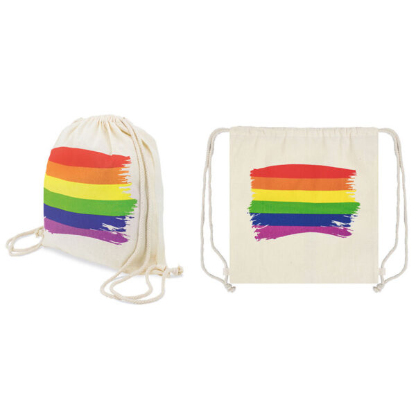 PRIDE - MOCHILA COM BANDEIRA LGBT DE ALGODO - Image 3