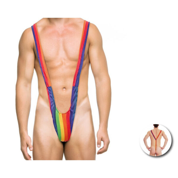 Mercadox PRIDE - TRIQUÍNI MASCULINO COM BANDEIRA DO ARCO-ÍRIS