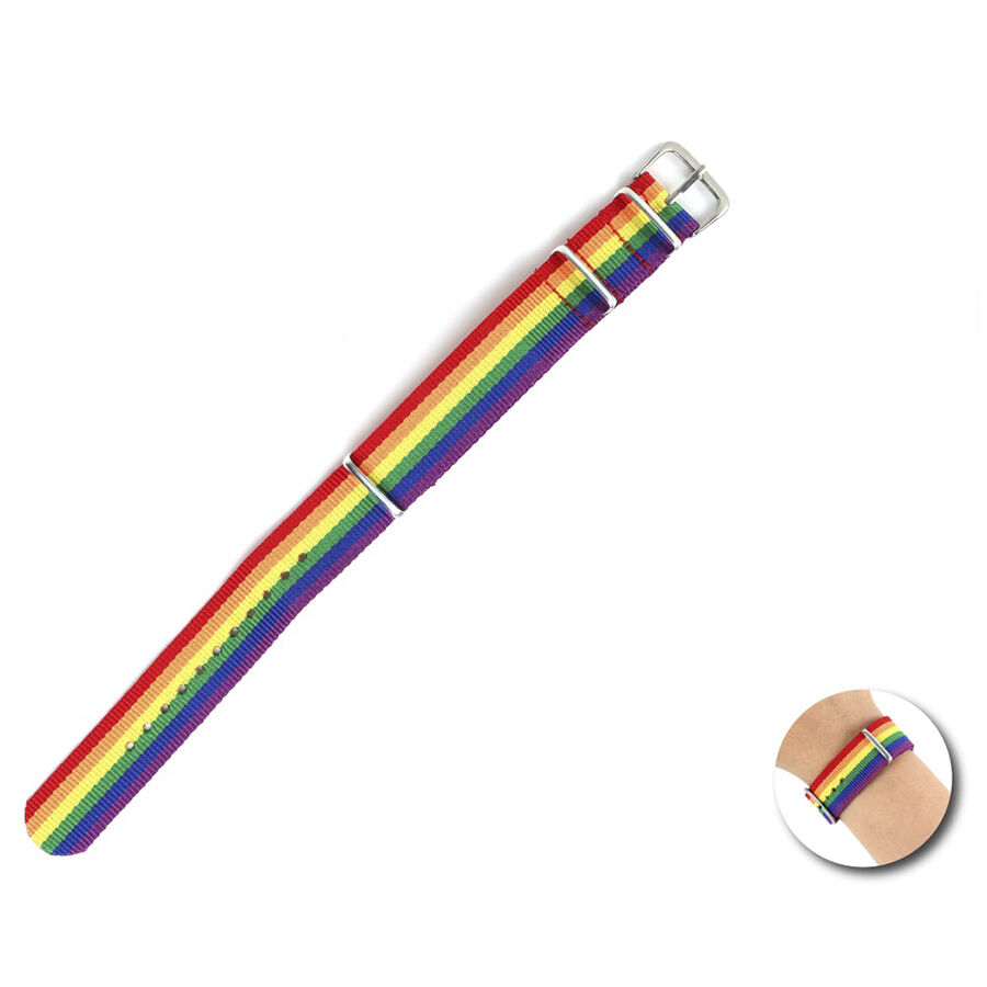 Mercadox PRIDE - PULSEIRA DA BANDEIRA DO ARCO-ÍRIS