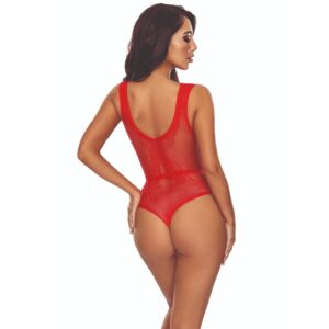 PASSION – BS115 BODYSTOCKING GRID VERMELHO