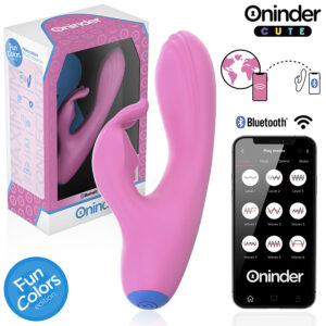 ONINDER CUTE – VIBRADOR LOVE BUNNY PARA PONTO G E CLITÓRIS – APLICATIVO MUNDIAL GRATUITO