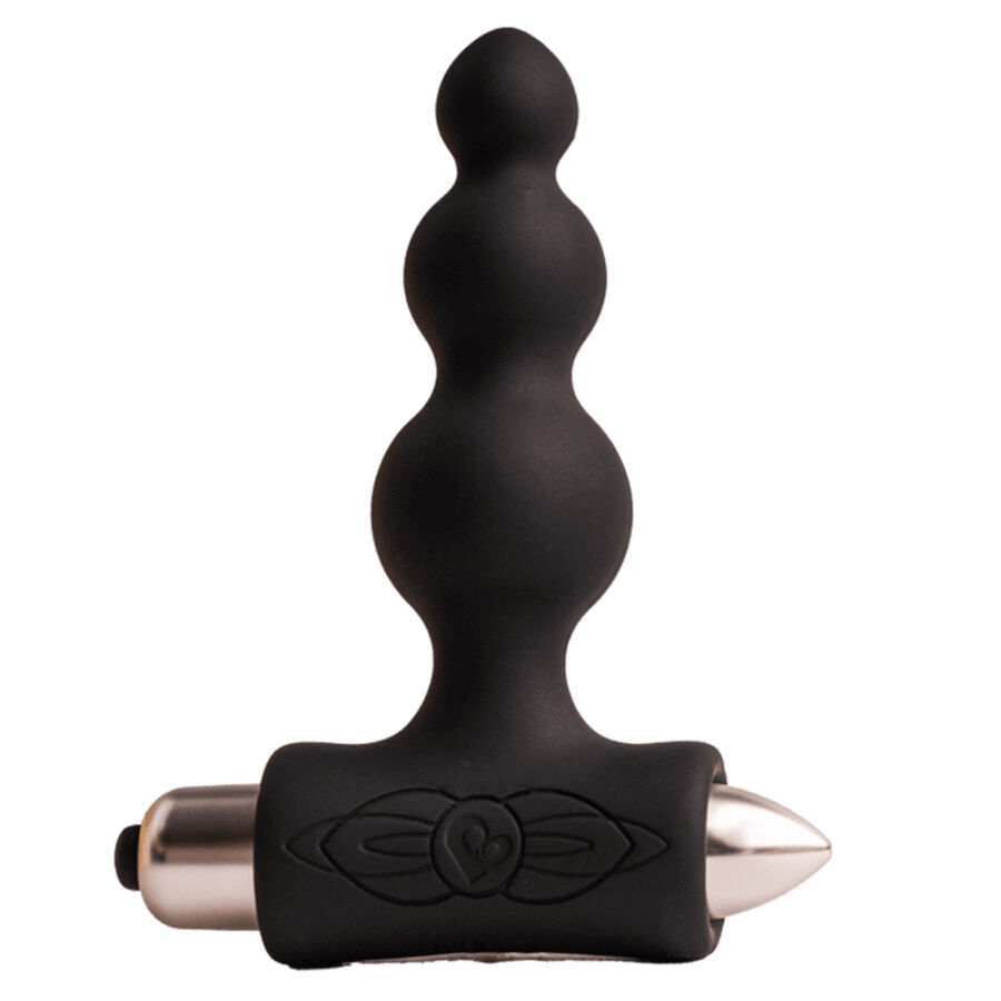 Mercadox ROCKS-OFF - PETITE SENSATIONS BUBBLES PLUG ANAL VIBRADOR PRETO